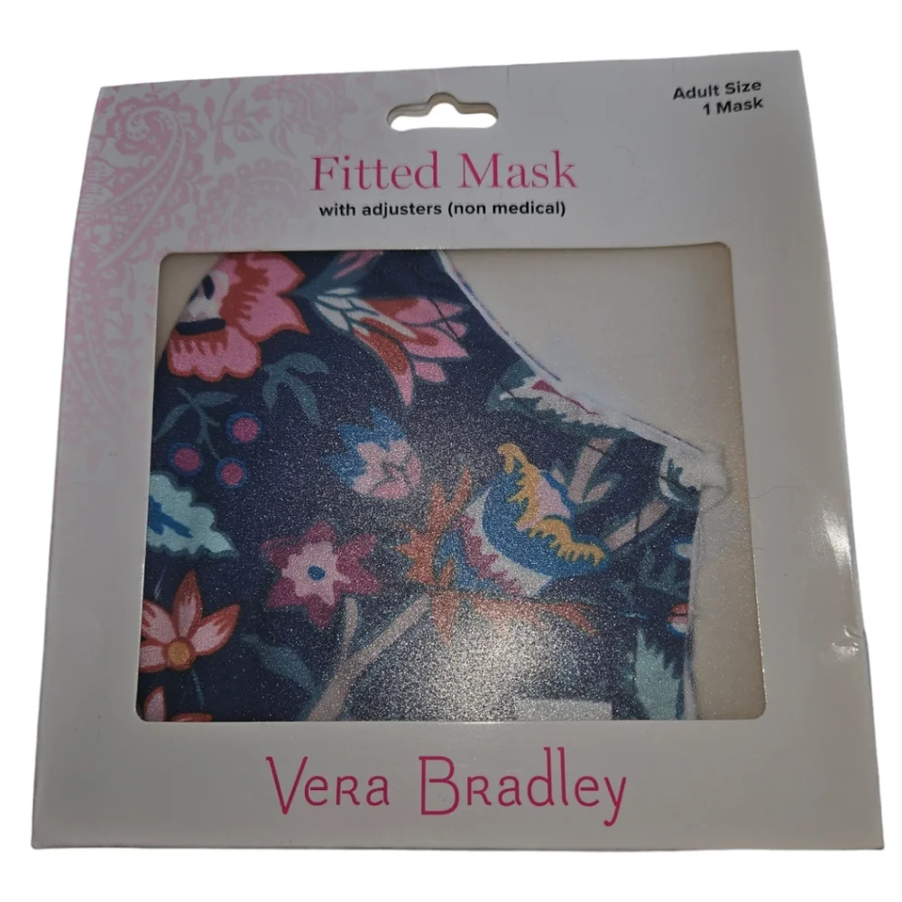 NWT Vera Bradley Non Medical Fitted Adult Mask With Adjusters